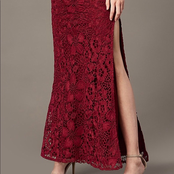 🆕NWT Classy Red Lace Spaghetti Strap Maxi Dress - Picture 8 of 8
